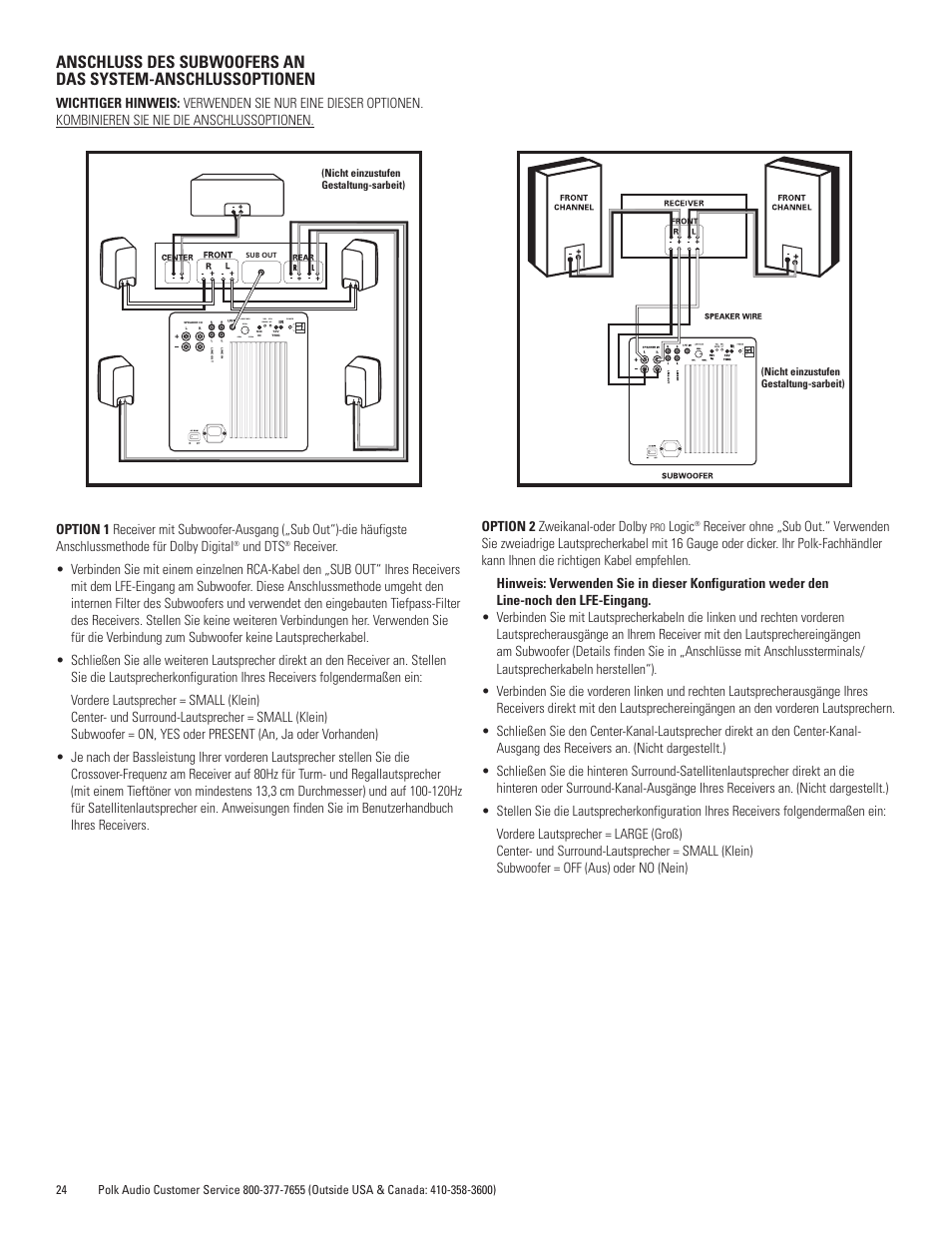 Polk Audio DSWmicroPRO1000 User Manual | Page 24 / 41