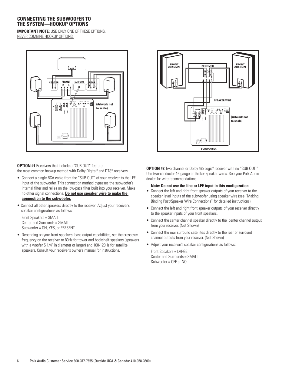 Polk Audio DSWmicroPRO1000 User Manual | Page 6 / 41