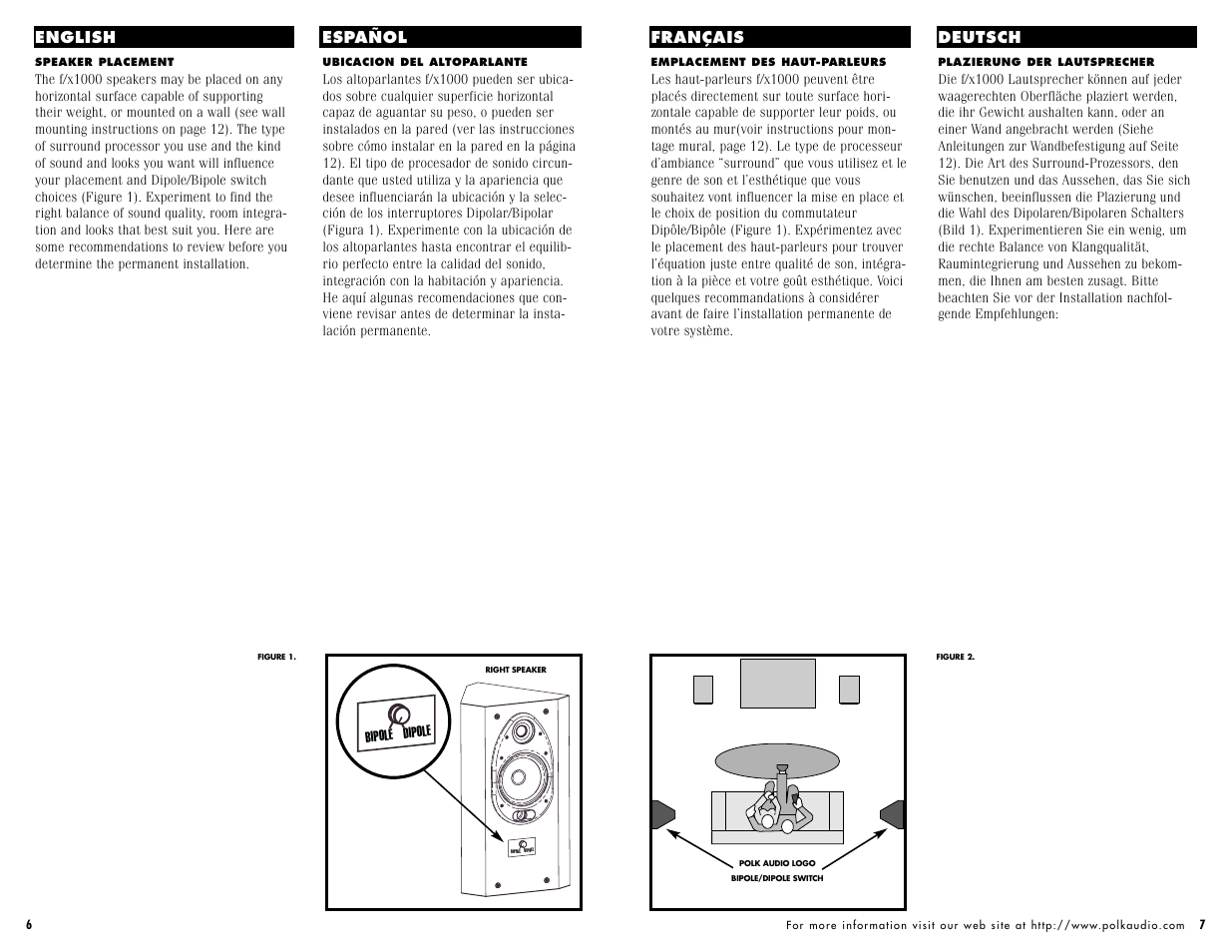 Polk Audio f/x1000 User Manual | Page 4 / 14