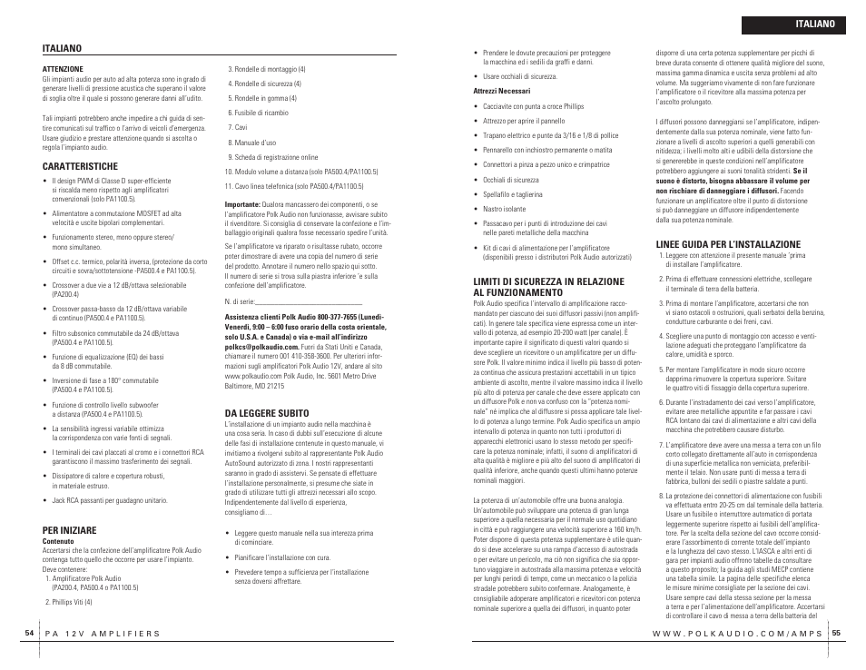 Polk Audio PA200.4 User Manual | Page 28 / 43