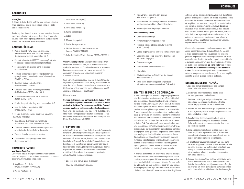 Polk Audio PA200.4 User Manual | Page 34 / 43