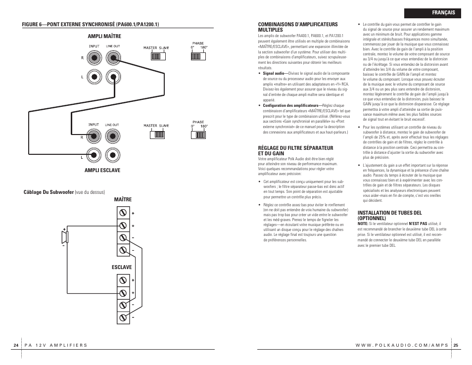Polk Audio PA400.1 User Manual | Page 13 / 39