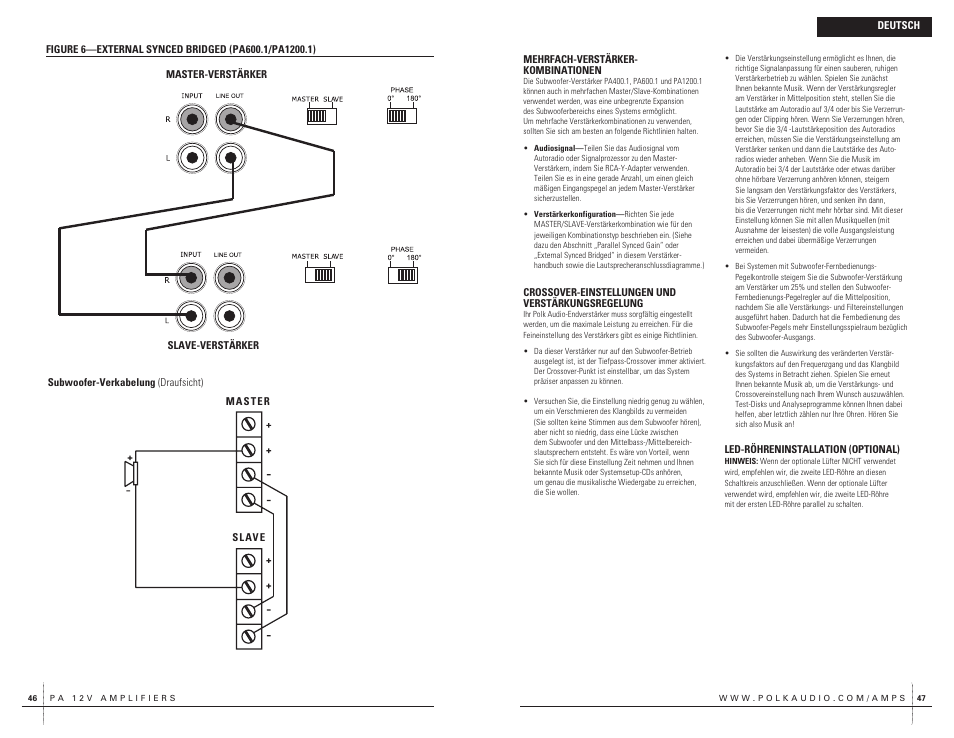 Polk Audio PA400.1 User Manual | Page 24 / 39