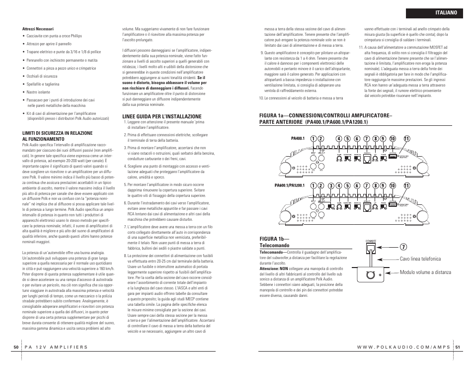 Polk Audio PA400.1 User Manual | Page 26 / 39