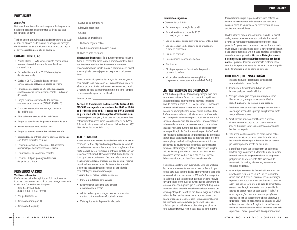 Polk Audio PA400.1 User Manual | Page 31 / 39