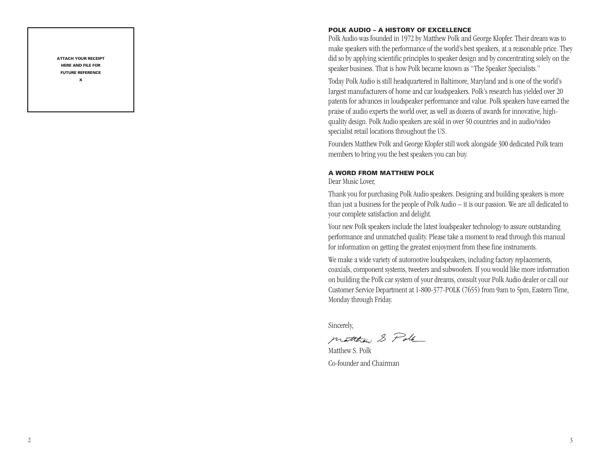 Polk Audio EX SERIES II User Manual | Page 2 / 8