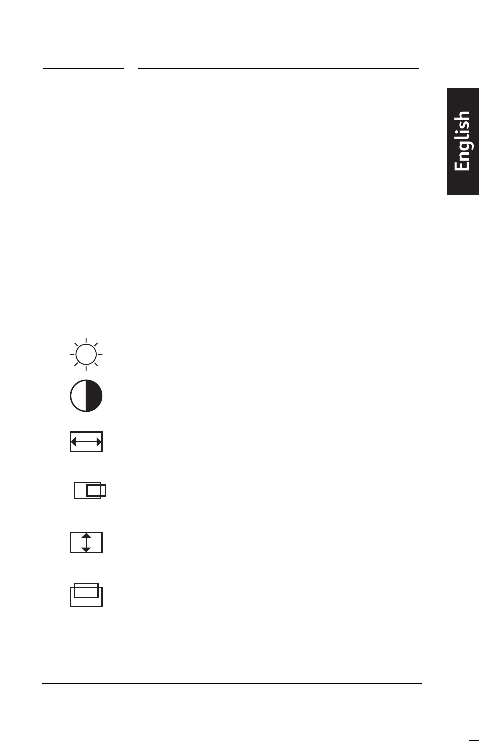 English, Using the osd main window | HP Pavilion m50 15 inch Multimedia Monitor User Manual | Page 29 / 59
