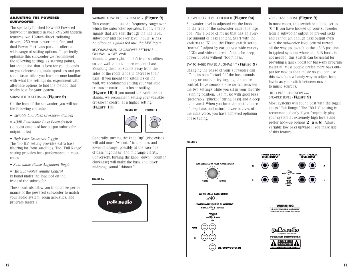 Polk Audio RM7500 User Manual | Page 8 / 10