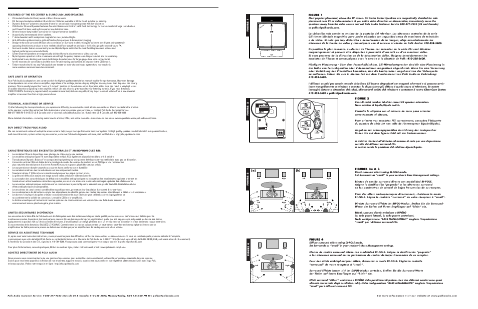 Polk Audio Center Channel Loudspeakers CSi User Manual | Page 3 / 8
