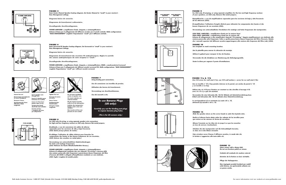 Polk Audio Center Channel Loudspeakers CSi User Manual | Page 4 / 8