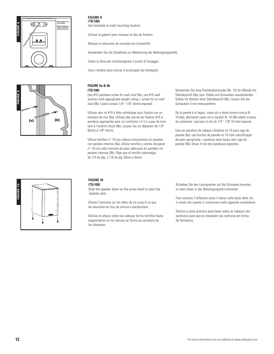 Polk Audio TSi User Manual | Page 12 / 16