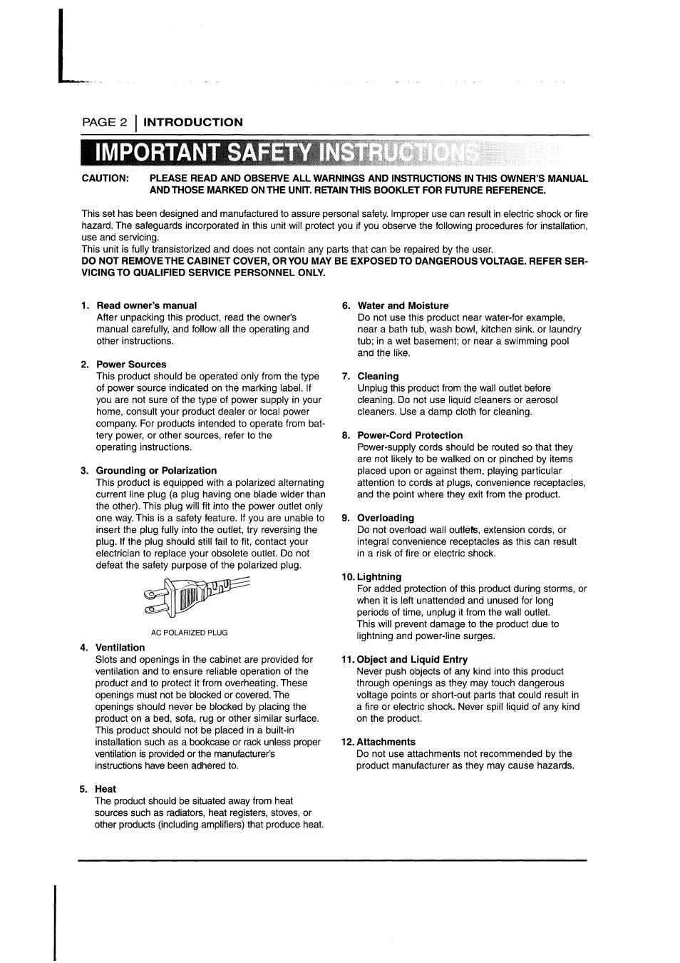 Polk Audio DP-1 User Manual | Page 44 / 46