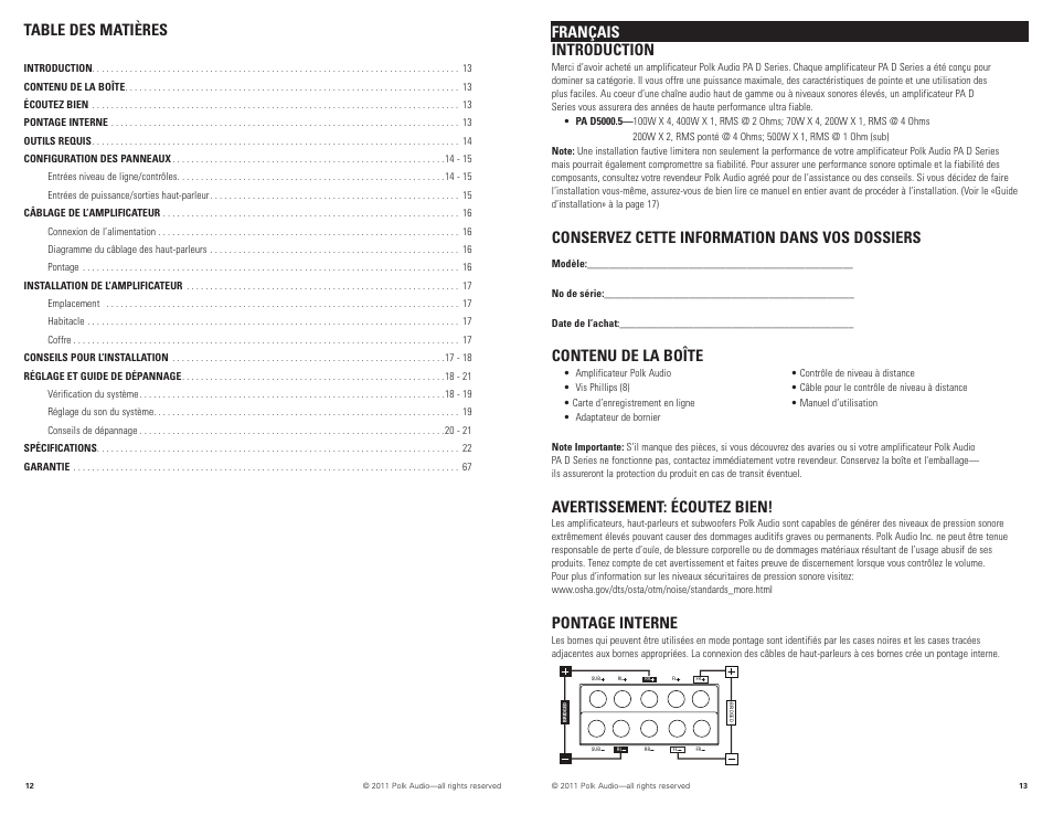 Polk Audio D5000.5 User Manual | Page 7 / 34