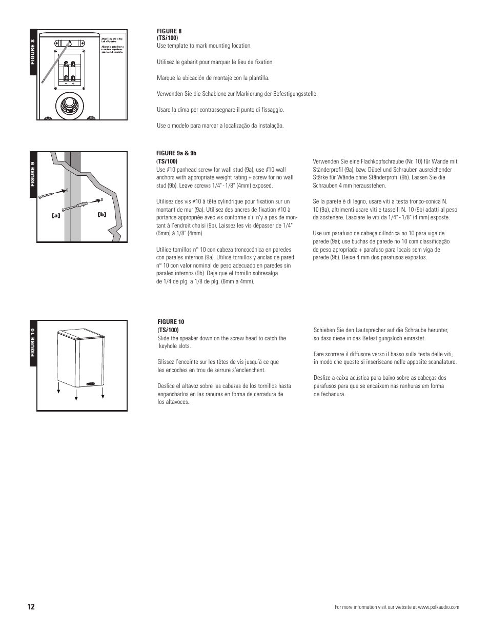 Polk Audio TSi 500 User Manual | Page 11 / 15