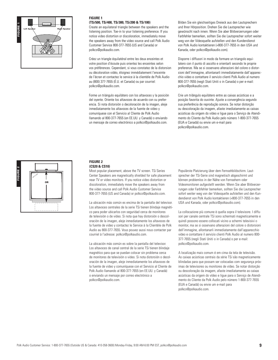 Polk Audio TSi 500 User Manual | Page 8 / 15