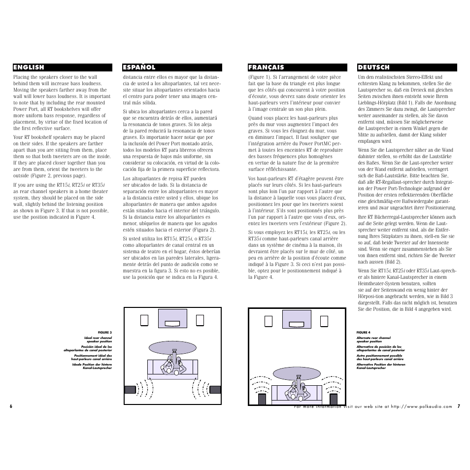 Polk Audio RT15 User Manual | Page 4 / 12