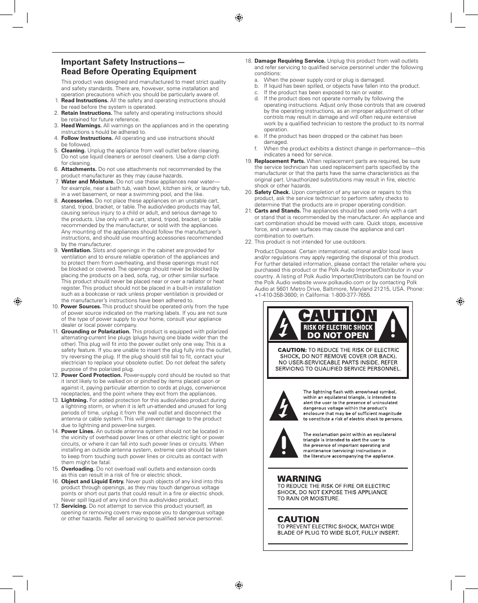 Polk Audio mi Dock 10 40-1493 User Manual | Page 3 / 4