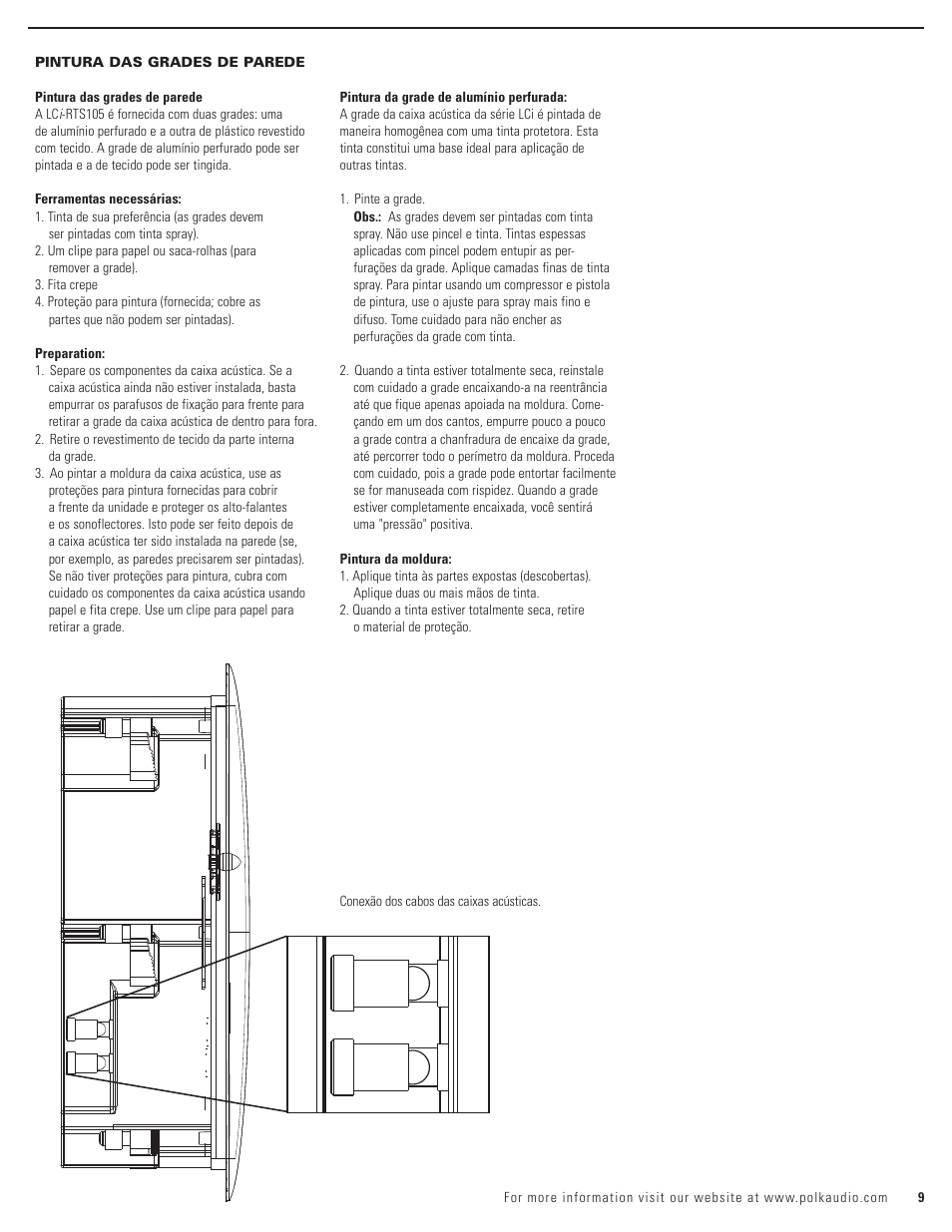 Polk Audio LCi-RTS105 User Manual | Page 9 / 28