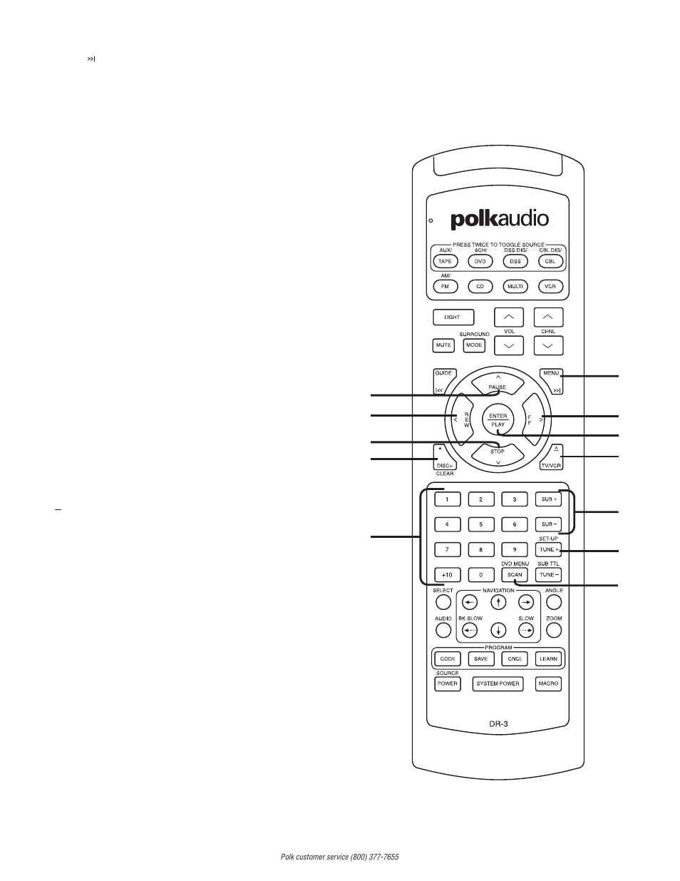 Polk Audio DR-3 User Manual | Page 4 / 16