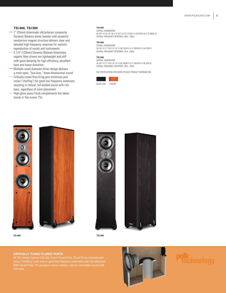 Polk technology | Polk Audio TSi Series User Manual | Page 3 / 12