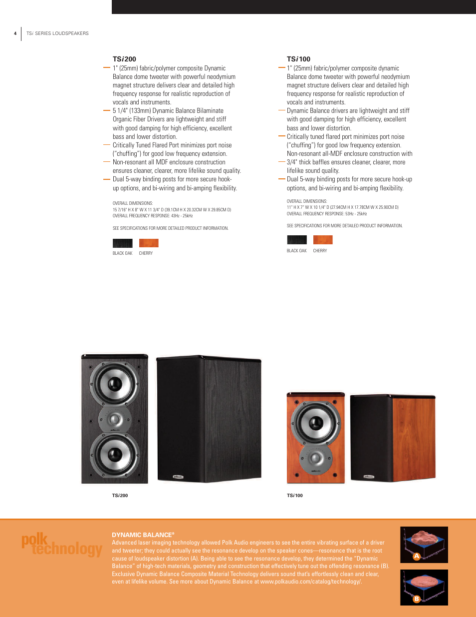 Polk technology | Polk Audio TSi Series User Manual | Page 4 / 12