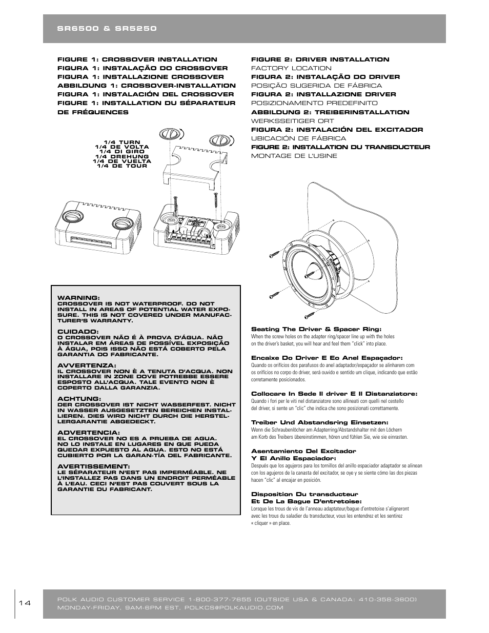 Polk Audio SR65006 User Manual | Page 14 / 24