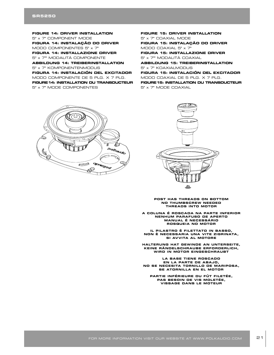 Polk Audio SR65006 User Manual | Page 21 / 24