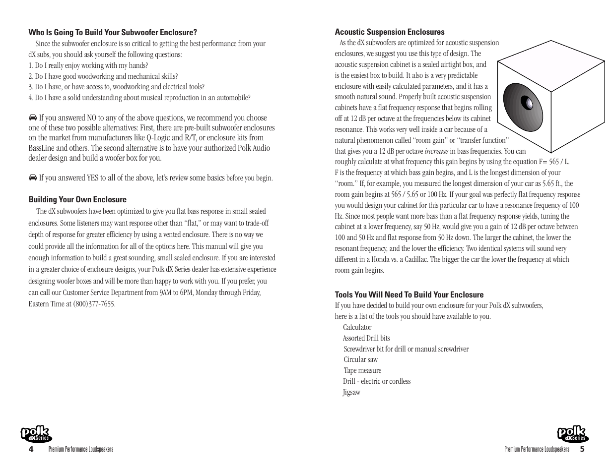 Polk Audio dX8 User Manual | Page 3 / 7