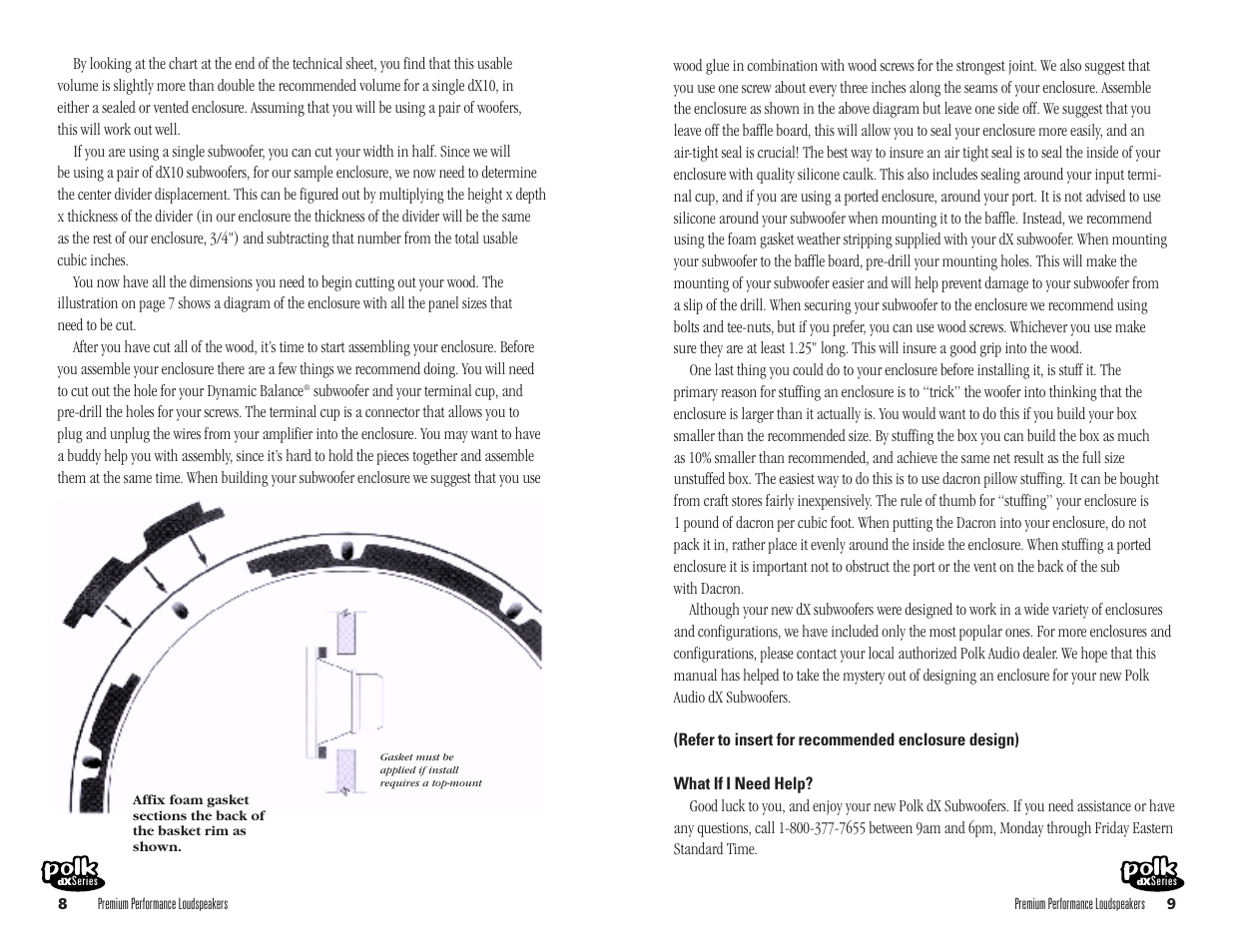 Polk Audio dX8 User Manual | Page 5 / 7