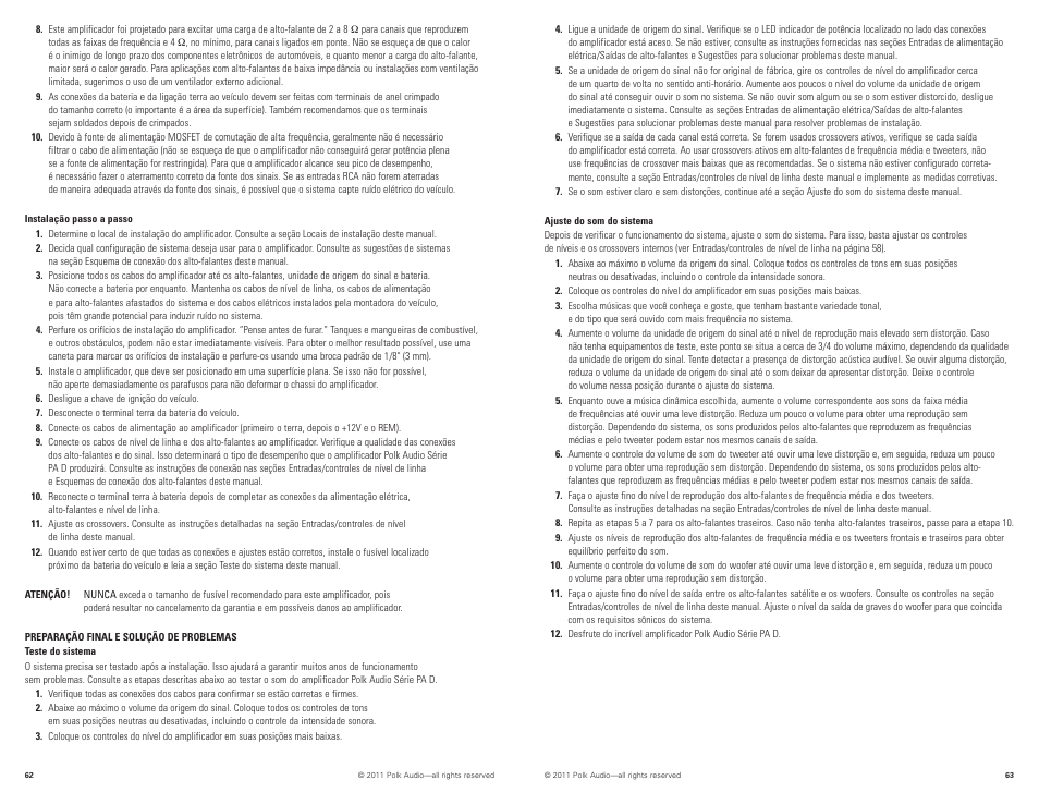 Polk Audio PAD4000.4 User Manual | Page 32 / 34