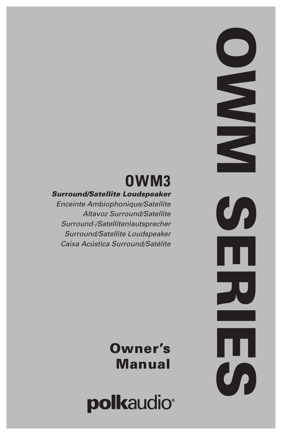 Polk Audio OWM3 User Manual | 24 pages