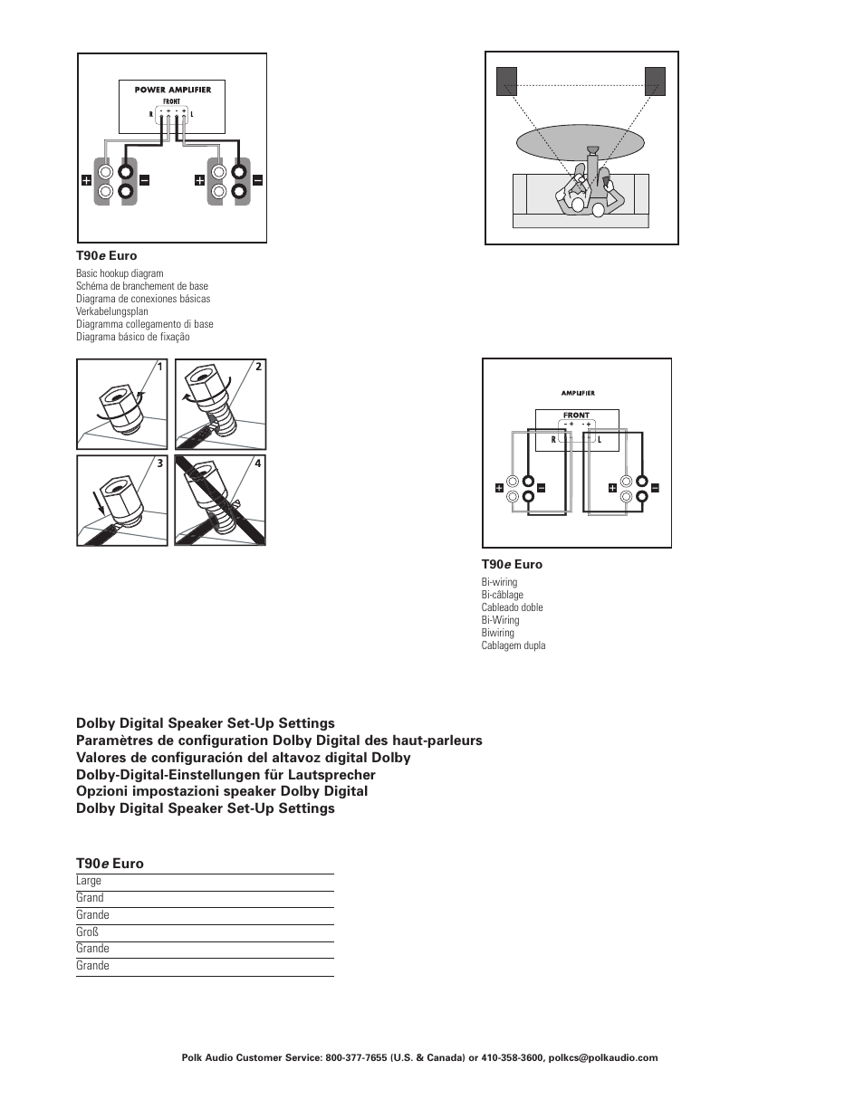 Polk Audio polkaudio T90 User Manual | Page 2 / 4