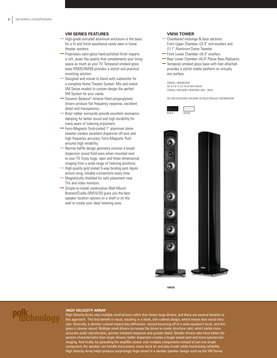 Polk technology | Polk Audio VM Series User Manual | Page 2 / 4