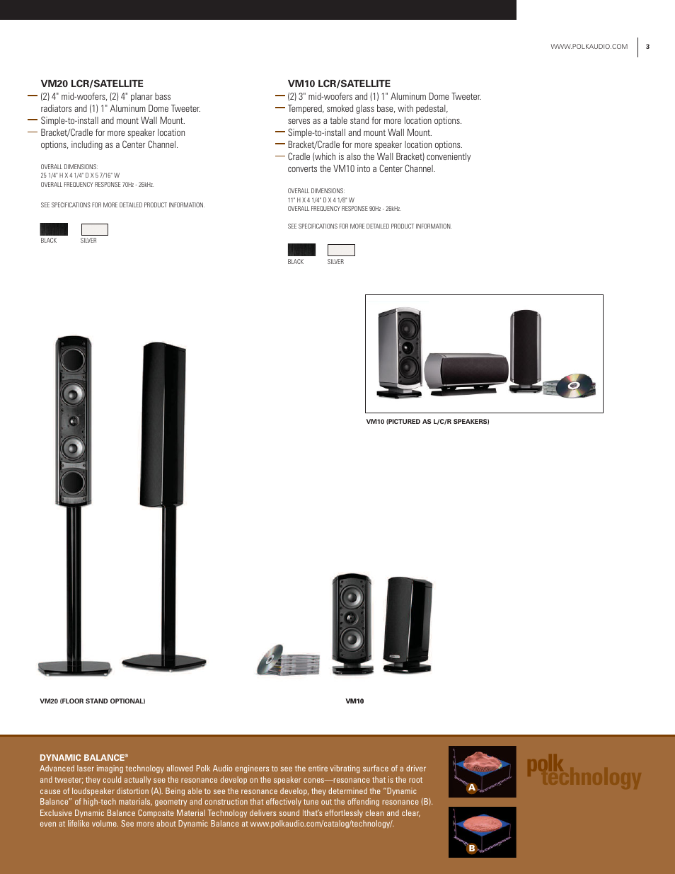 Polk technology | Polk Audio VM Series User Manual | Page 3 / 4