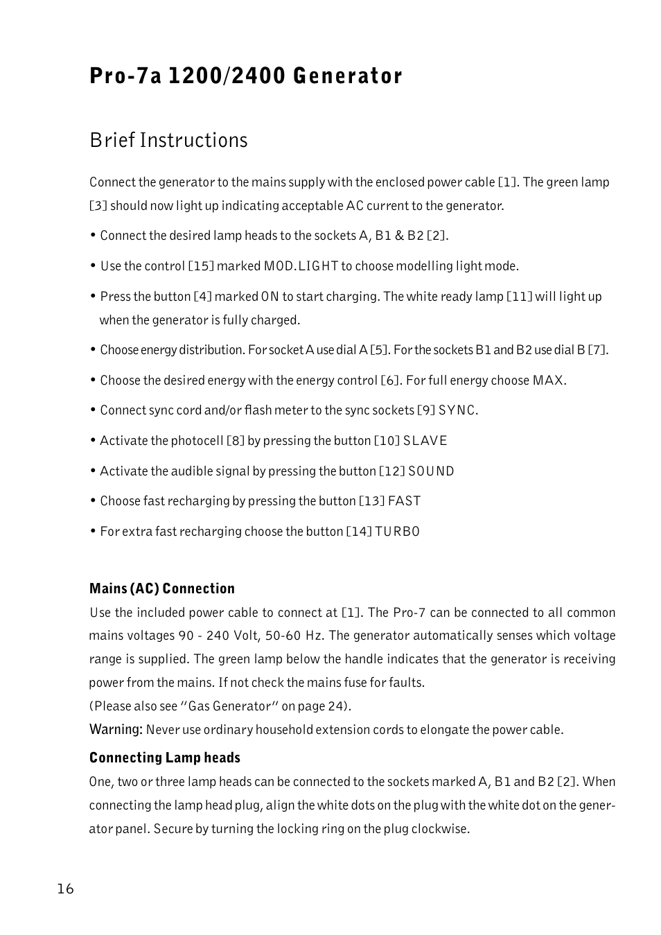 Profoto Pro-7 User Manual | Page 16 / 43