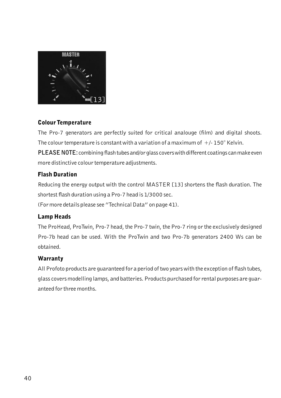 Profoto Pro-7 User Manual | Page 40 / 43