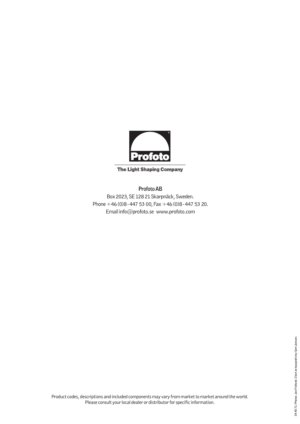 Profoto Pro-7 User Manual | Page 43 / 43