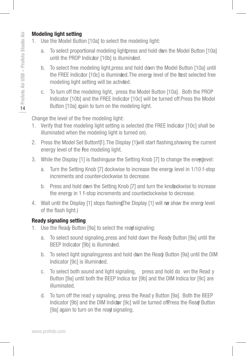 Profoto D1 500 AIR User Manual | Page 14 / 24