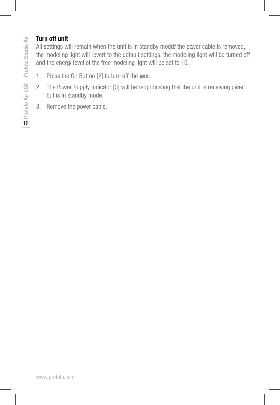 Profoto D1 500 AIR User Manual | Page 16 / 24