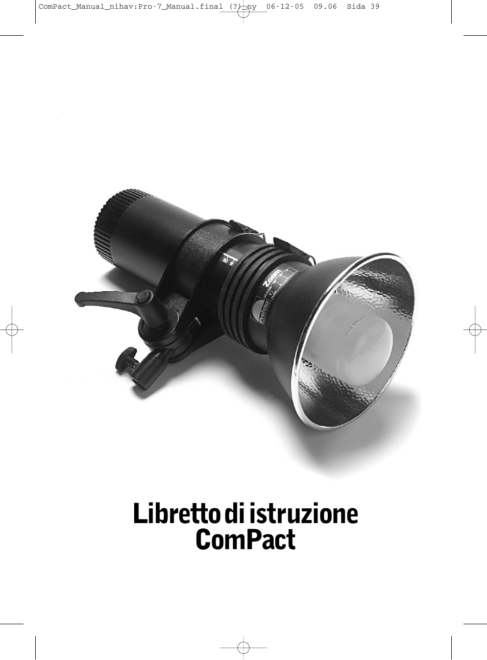 Libretto di istruzione compact | Profoto ComPact 300 User Manual | Page 39 / 72