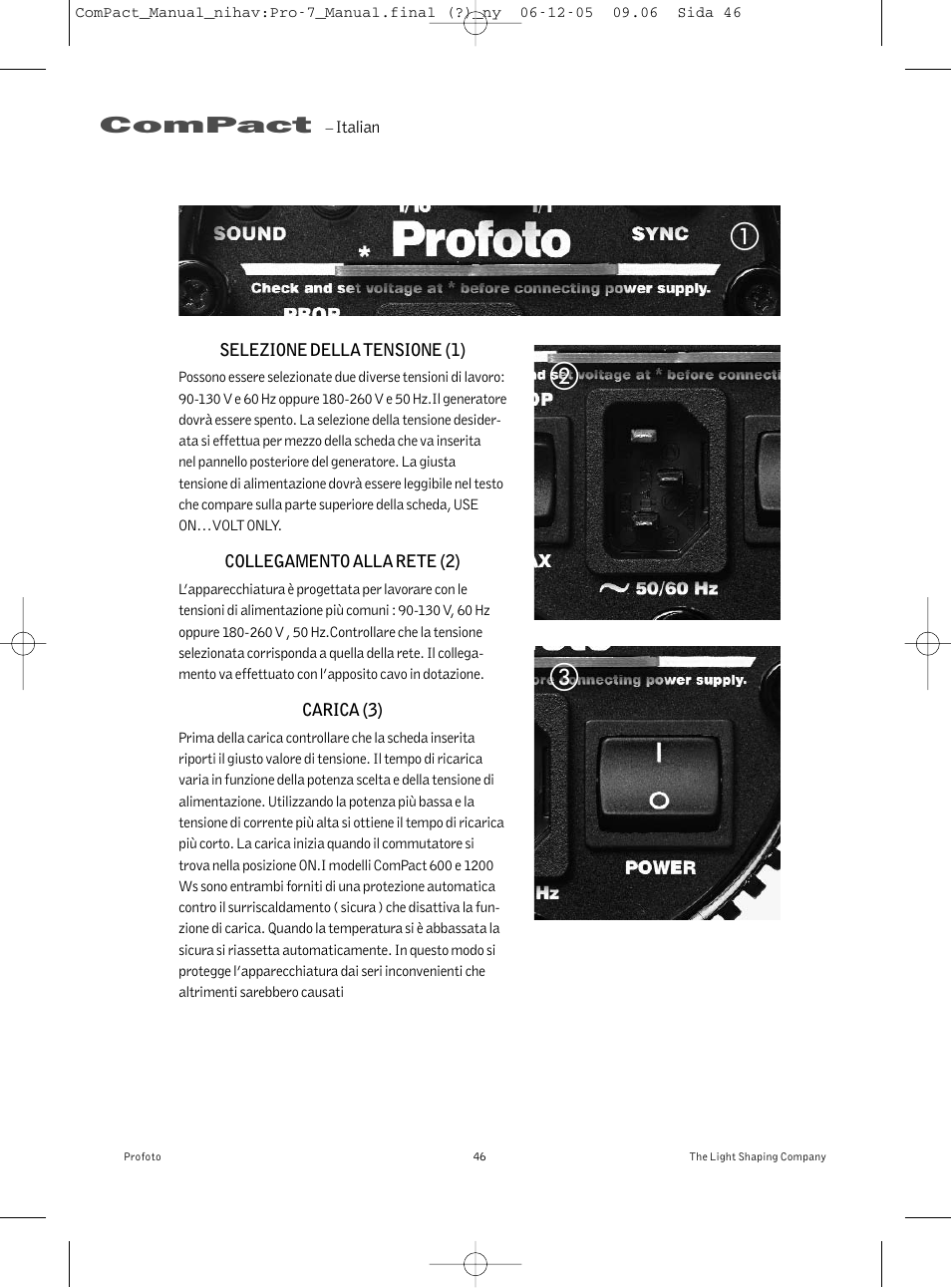 Ab c, Compact | Profoto ComPact 300 User Manual | Page 46 / 72