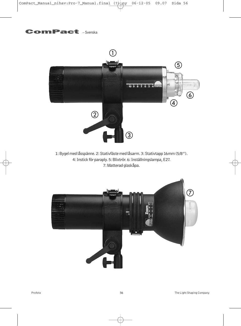 Profoto ComPact 300 User Manual | Page 56 / 72