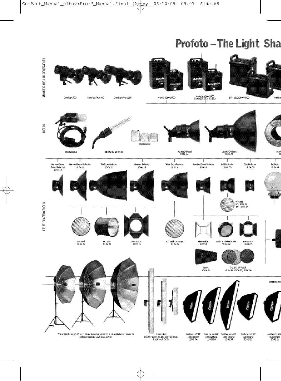 Profoto ComPact 300 User Manual | Page 68 / 72