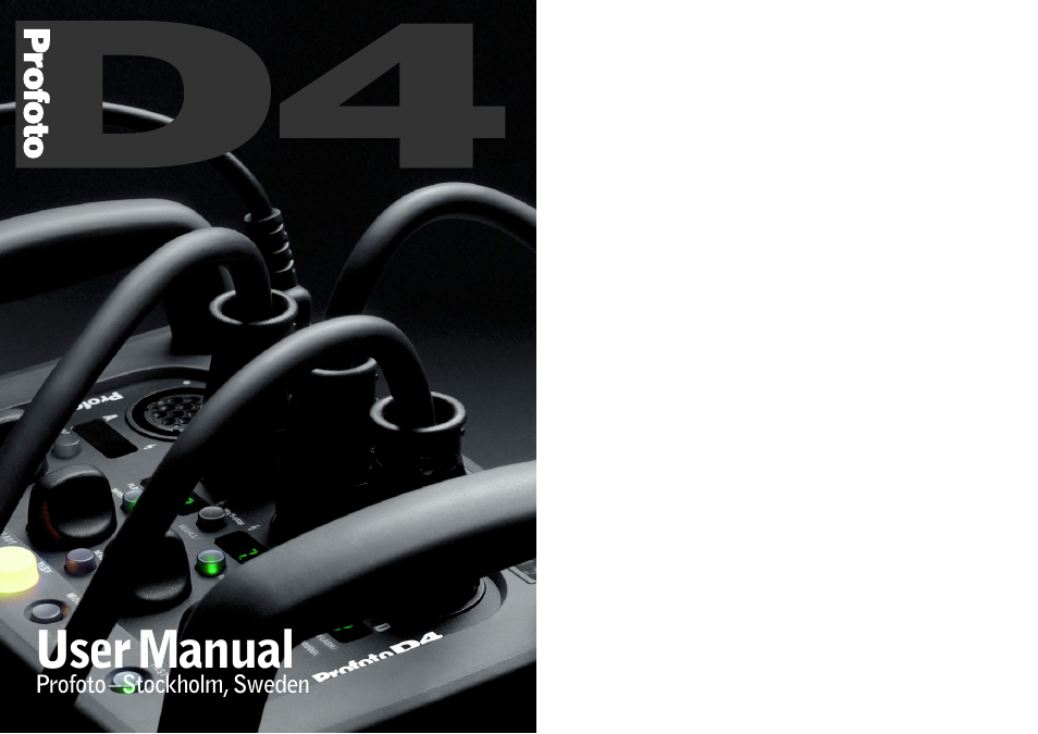 Profoto D4 User Manual | 24 pages