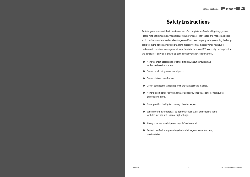 Profoto Pro-B2 User Manual | Page 2 / 17