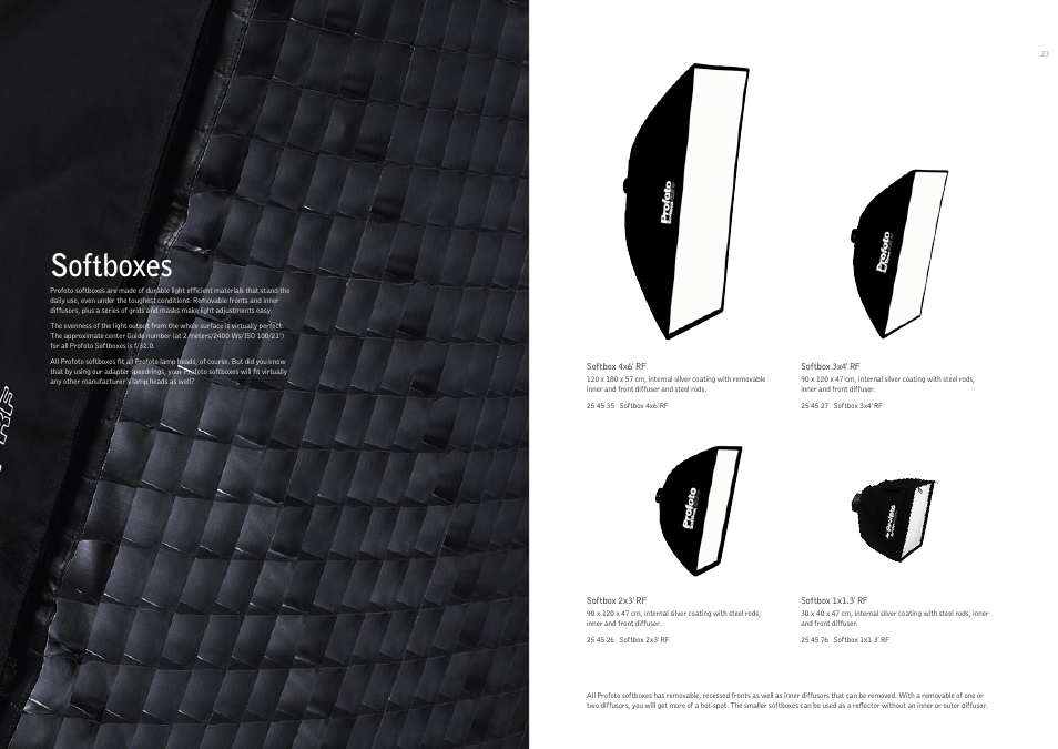 Softboxes | Profoto 250 W User Manual | Page 12 / 31