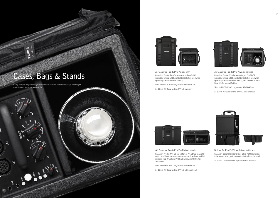 Cases, bags & stands | Profoto 250 W User Manual | Page 19 / 31