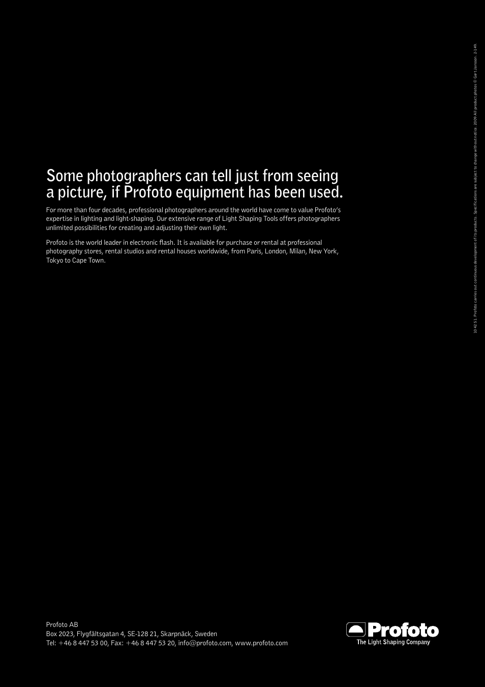 Profoto 250 W User Manual | Page 31 / 31