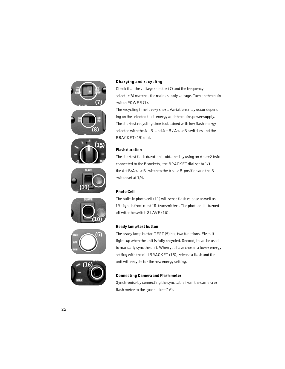Profoto ACUTE2 1200 User Manual | Page 22 / 28