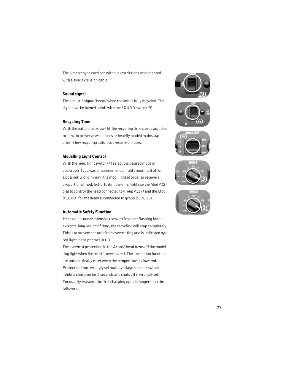 Profoto ACUTE2 1200 User Manual | Page 23 / 28